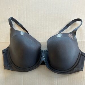 Victoria Secret Body by Victoria Lined Demi Underwire Gray Shimmer Bra. Sz 36DD